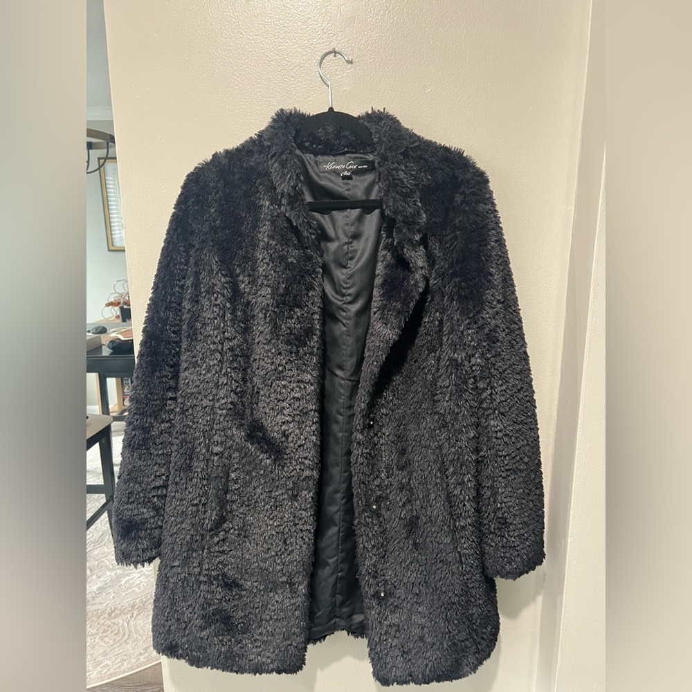 Kenneth Cole New York Black Teddy Jacket